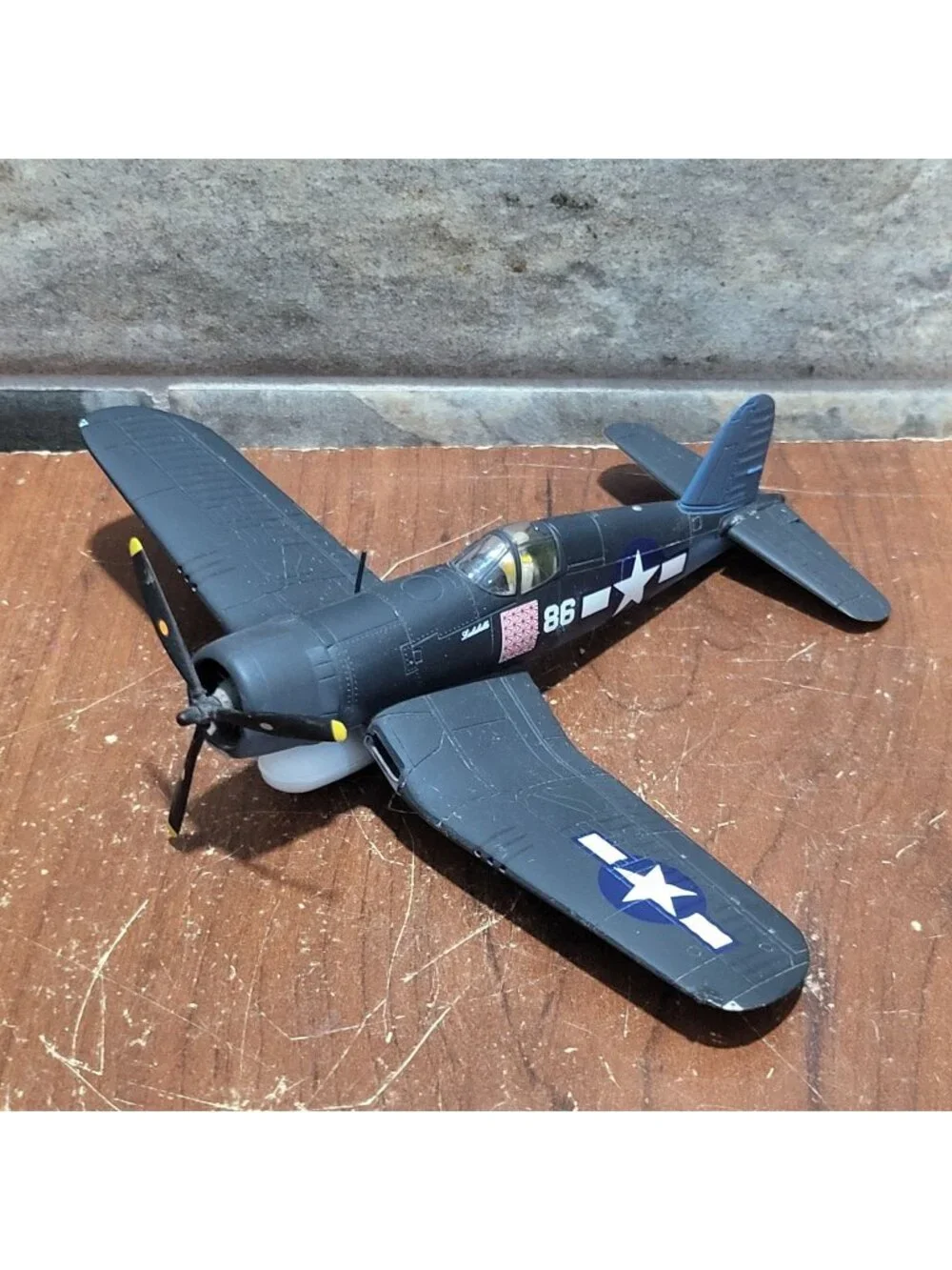 Assembled Airplane Model Kit Vought F4U Corsair Fighter Plane
